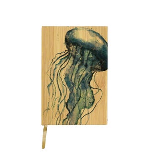 Watercolor Blue Jellyfish Journal